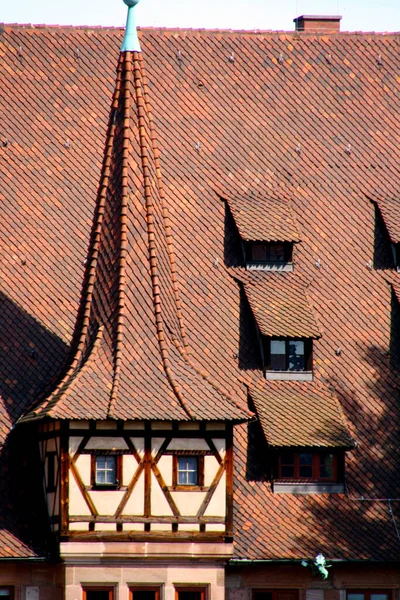 Widok Stare Miasto Norymberga Niemcy — Zdjęcie stockowe