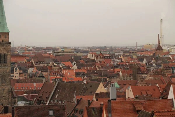 Vista Del Casco Antiguo Nuremberg Alemania — Foto de Stock