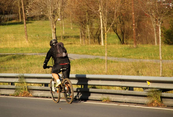 Cykling Stadsmiljö — Stockfoto