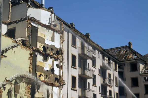 Demolition works of a building