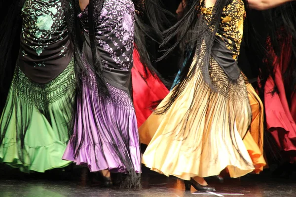 Women Flamenco Dance Exhibition — Stock Photo, Image