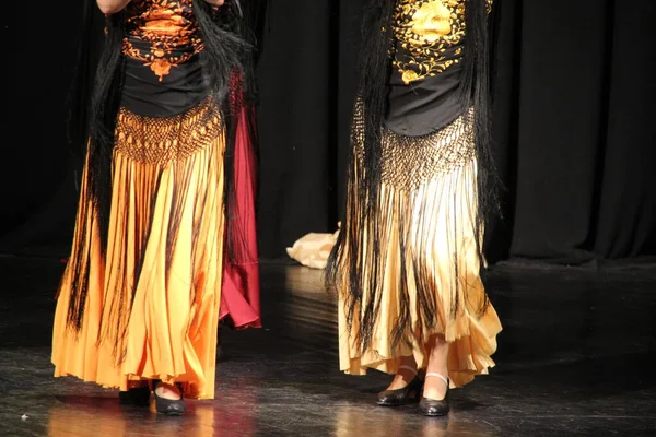 Mujeres Una Exposición Baile Flamenco — Foto de Stock