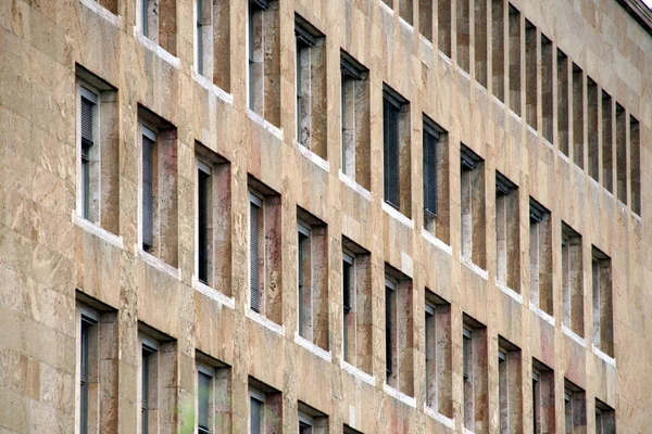 Detalhe Fachada Aeroporto Tempelhof Berlim — Fotografia de Stock