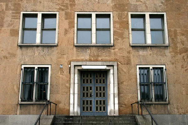 Detail Van Gevel Van Tempelhof Airport Berlijn — Stockfoto