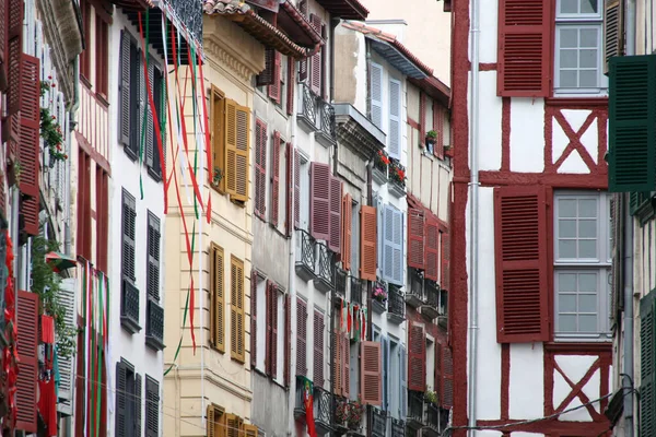 Arquitetura Cidade Velha Bayonne — Fotografia de Stock