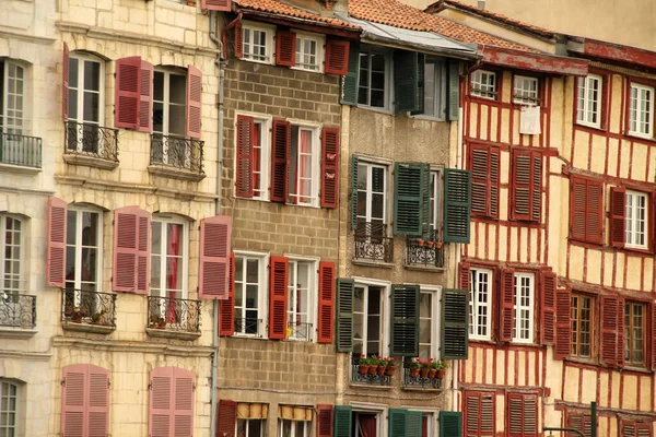 Architektura Starego Miasta Bayonne — Zdjęcie stockowe