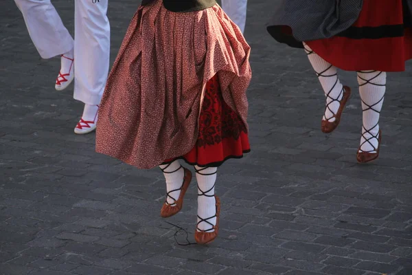 Traditional Basque Dance Folk Festival — Stock Photo, Image