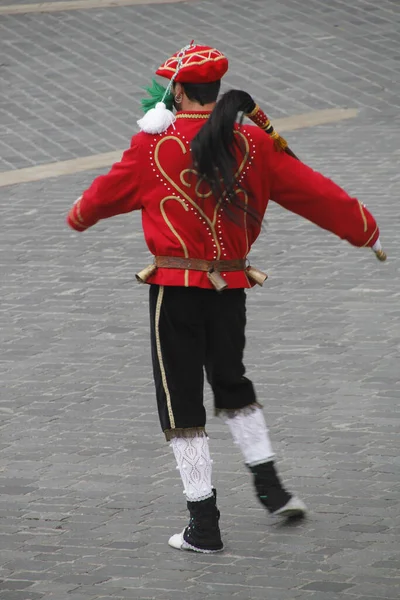 Traditional Basque Dance Folk Festival — Stock Photo, Image