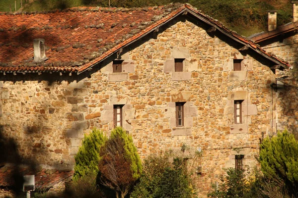 Casa Típica Basca Campo — Fotografia de Stock