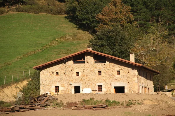 Typisches Baskisches Haus Auf Dem Land — Stockfoto