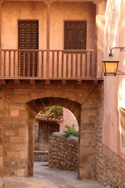 Albarracin köyünün manzarası