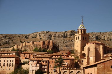 Albarracin köyünün manzarası