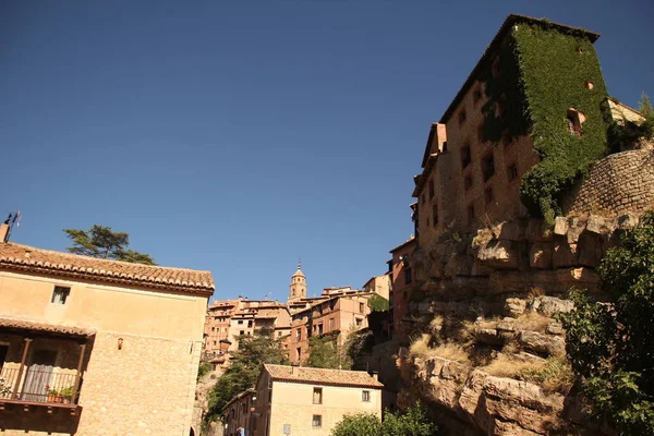 Vistas Urbanas Pueblo Albarracin España — Foto de Stock