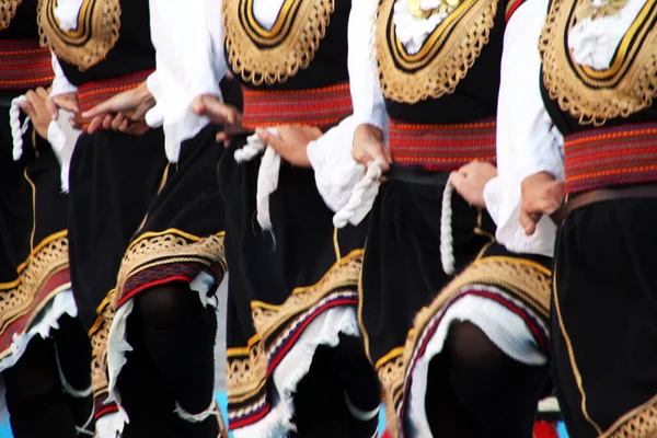 Traditioneller Balkanischer Tanz Einem Festival — Stockfoto