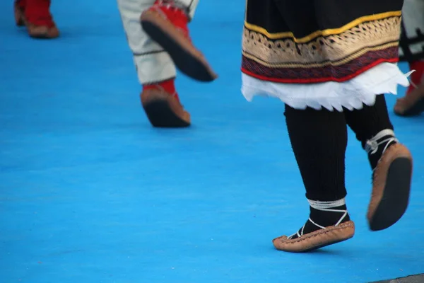 Traditioneller Balkanischer Tanz Einem Festival — Stockfoto