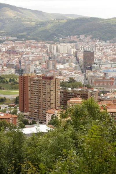 Vista Bilbao Desde Una Colina — Foto de Stock