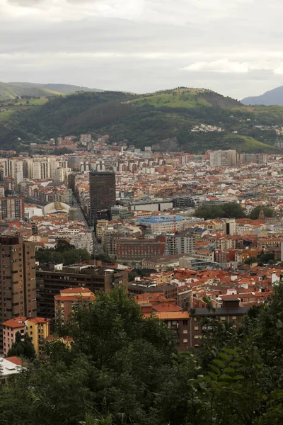 Veduta Bilbao Una Collina — Foto Stock