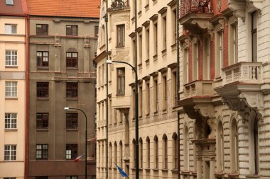 Prag 'ın eski bir kasabasında.