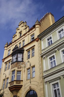 Prag 'ın eski bir kasabasında.