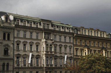 Prag 'ın eski bir kasabasında.