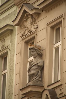 Prag 'ın eski bir kasabasında.