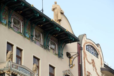 Prag 'ın eski bir kasabasında.