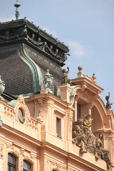 Byggnad Gamla Stan Prag — Stockfoto