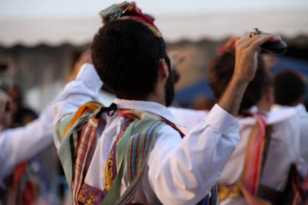 Danza Tradicional Vasca Festival Folclórico — Foto de Stock