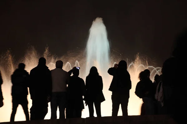 Fuente Mágica Montjuc Barcelona — Foto de Stock