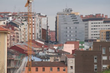 Bilbao şehrinin şehir manzarası