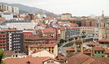 Bilbao şehrinin şehir manzarası