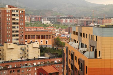 Bilbao şehrinin şehir manzarası