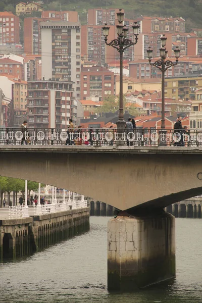 Vista Urbana Cidade Bilbau — Fotografia de Stock