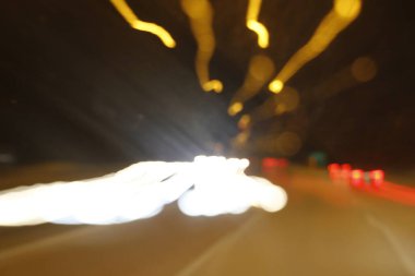Bokeh efektli trafik ışığı