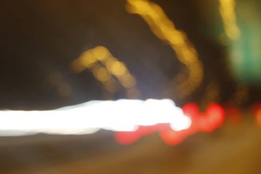 Bokeh efektli trafik ışığı
