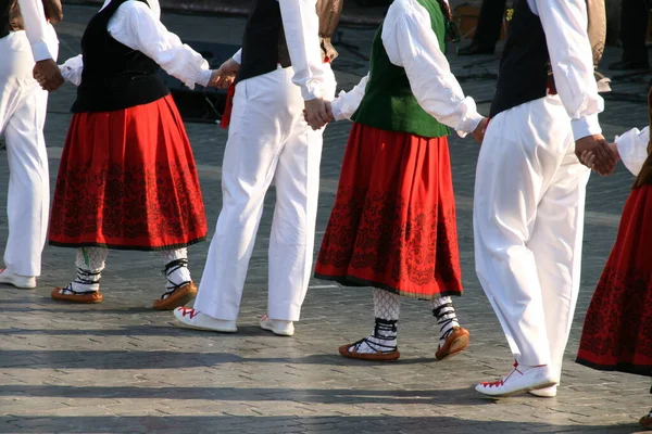 Mostra Danza Basca Festival Popolare — Foto Stock