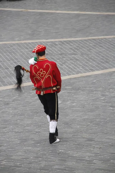 Halk Festivalinde Bask Dansı Sergisi — Stok fotoğraf