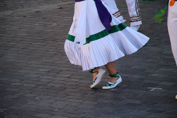 Baskijska Wystawa Taneczna Festiwalu Folkowym — Zdjęcie stockowe