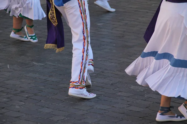 축제에서 바스크 전시회 — 스톡 사진