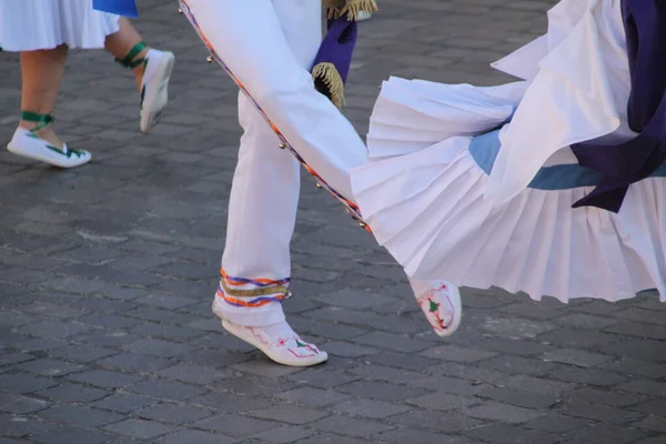 Выставка Баскских Танцев Народном Фестивале — стоковое фото