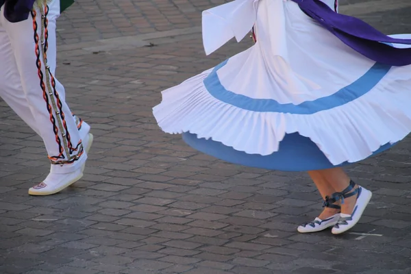 Baskijska Wystawa Taneczna Festiwalu Folkowym — Zdjęcie stockowe