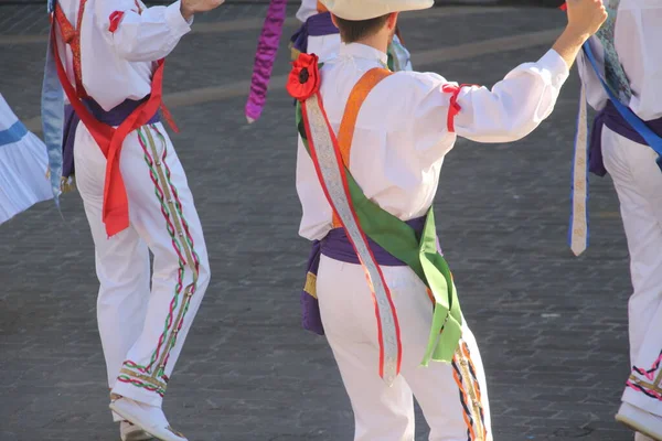 Baskijska Wystawa Taneczna Festiwalu Folkowym — Zdjęcie stockowe