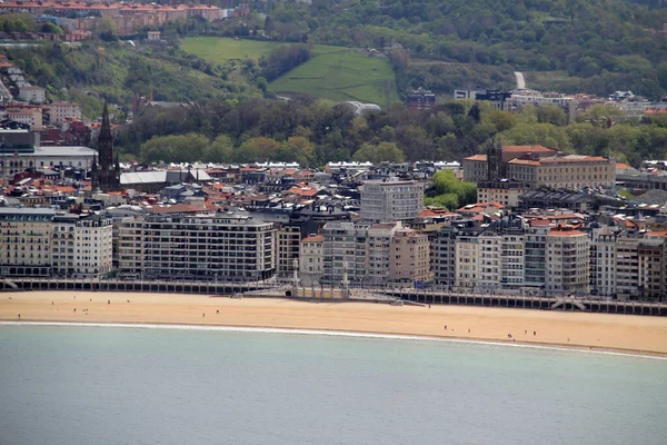 Vista San Sebastián Desde Una Colina — Foto de Stock