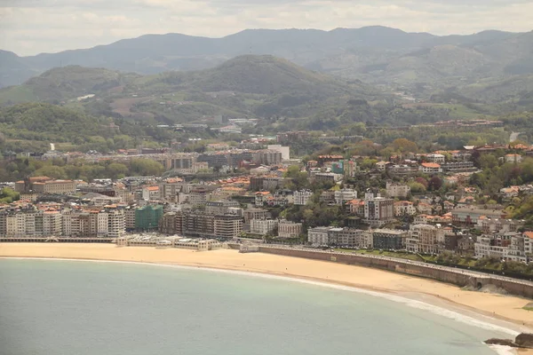 Vue San Sebastian Depuis Une Colline — Photo