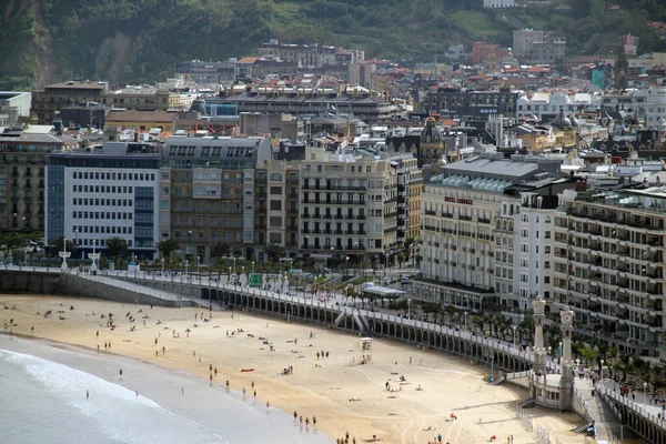 Vista San Sebastián Desde Una Colina — Foto de Stock