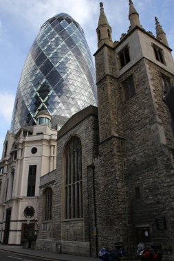 Londra 'nın finans bölgesinde binalar