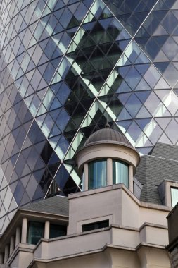 Londra 'nın finans bölgesinde binalar