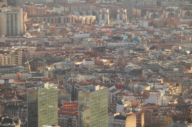İspanya 'nın Bilbao şehrinde şehir manzarası