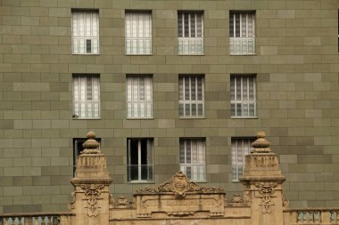 İspanya 'nın Bilbao şehrinde şehir manzarası