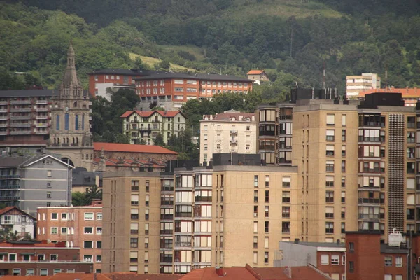 Spanya Nın Bilbao Şehrinde Şehir Manzarası — Stok fotoğraf